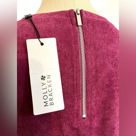 NWT L Red Molly Bracken Corduroy Dress - Picture 6 of 9